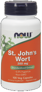 St. Johns Wort 300 mg (100 Caps) NOW Foods